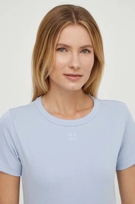 Zdjęcie produktu HUGO t-shirt damski kolor niebieski 50512002