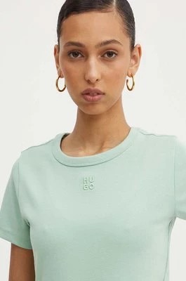 Zdjęcie produktu HUGO t-shirt damski kolor zielony 50512002