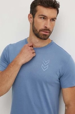 Zdjęcie produktu Hummel t-shirt Active męski kolor niebieski gładki 224499
