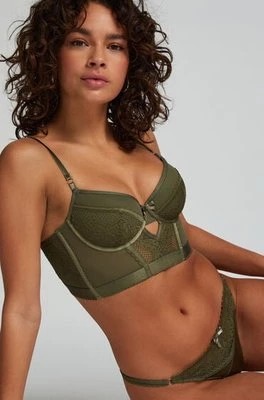 Zdjęcie produktu Hunkemöller Biustonosz usztywniany z fiszbinami longline Malika Zielony