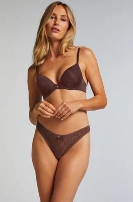 Zdjęcie produktu Hunkemöller Stringi Zena Brązowy