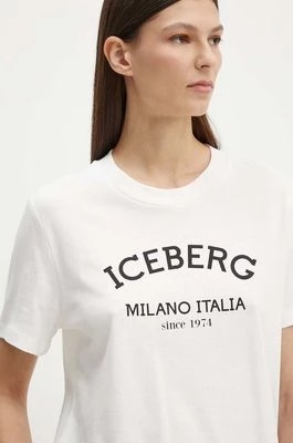 Zdjęcie produktu Iceberg t-shirt bawełniany damski kolor biały F021 6325