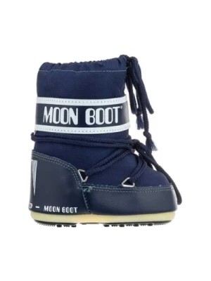 Zdjęcie produktu Icon Mini Nylon Niebieskie Zimowe Buty Moon Boot