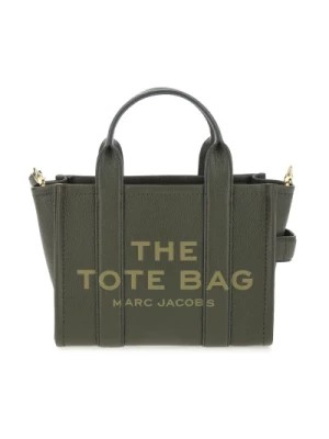 Zdjęcie produktu Ikoniczna torba tote z ciemnozielonej skóry Marc Jacobs