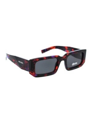 Zdjęcie produktu Ikoniczne okulary przeciwsłoneczne z jednolitymi soczewkami Prada