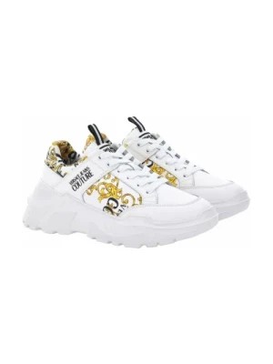 Zdjęcie produktu Ikoniczny Wzór Białe Złote Sneakersy Versace