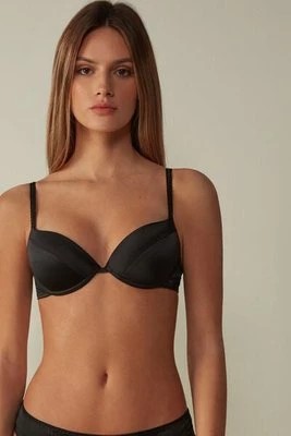 Zdjęcie produktu Intimissimi Biustonosz Push-Up z Jedwabiu Bellissima Kobieta Czarny Rozmiar