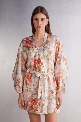 Zdjęcie produktu Intimissimi Kimono z Satyny Summer Sunset Kobieta Motyw Kwiatowy Rozmiar M/L
