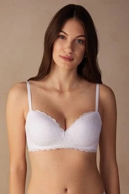 Zdjęcie produktu Intimissimi Koronkowy biustonosz balkonetka Claudia Kobieta Biały Rozmiar