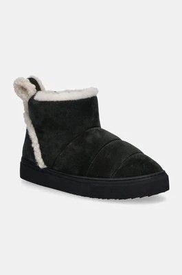 Zdjęcie produktu Inuikii śniegowce zamszowe Shearling Slipin kolor czarny 75202-010