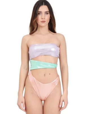 Zdjęcie produktu Iridescent Monokini z Tricolor Paskami 4Giveness