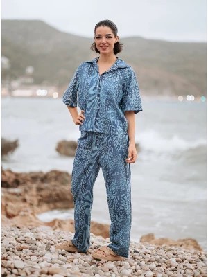 Zdjęcie produktu Isla Bonita by SIGRIS Spodnie w kolorze granatowo-błękitnym rozmiar: XL