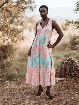Zdjęcie produktu Isla Bonita by SIGRIS Sukienka w kolorze turkusowo-jasnoróżowym rozmiar: L