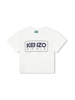 Zdjęcie produktu Ivory T-shirt z logo i krótkimi rękawami Kenzo