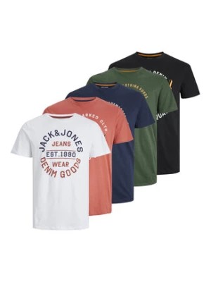 Zdjęcie produktu Jack&Jones Komplet 5 t-shirtów Mikk 12248218 Kolorowy Relaxed Fit