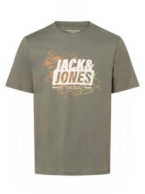 Zdjęcie produktu Jack & Jones Koszulka męska - JComap Mężczyźni Bawełna zielony nadruk,