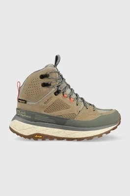 Zdjęcie produktu Jack Wolfskin buty Terraquest Texapore Mid damskie kolor zielony 4056391