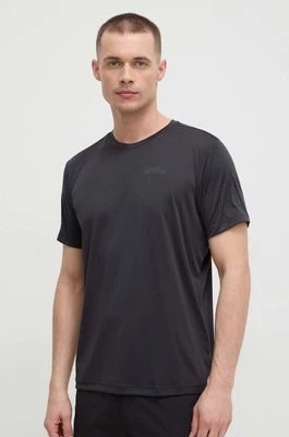 Zdjęcie produktu Jack Wolfskin t-shirt sportowy kolor czarny gładki 1807072