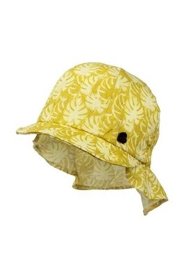 Zdjęcie produktu Jamiks czapka bawełniana dziecięca LEONARD kolor żółty wzorzysta