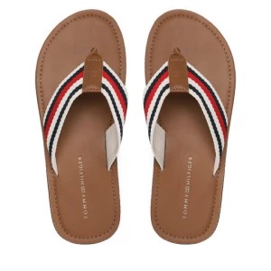 Zdjęcie produktu Japonki Tommy Hilfiger Leather Beach Sandal FM0FM04548 Kolorowy