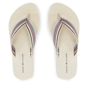 Zdjęcie produktu Japonki Tommy Hilfiger Wedge Stripes Beach Sandal FW0FW07858 Beżowy