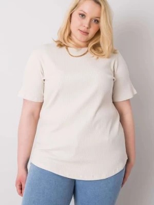 Zdjęcie produktu Jasnobeżowa bluzka plus size Stella BASIC FEEL GOOD