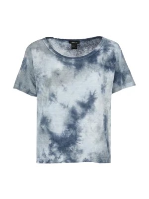Zdjęcie produktu Jasnoniebieska Koszulka z Lnu dla Kobiet Avant Toi