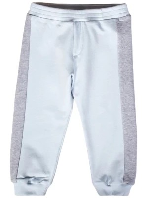 Zdjęcie produktu Jasnoniebieskie Spodnie Dresowe z Kontrastującymi Paskami Fendi