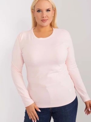 Zdjęcie produktu Jasnoróżowa dopasowana bluzka damska plus size RELEVANCE