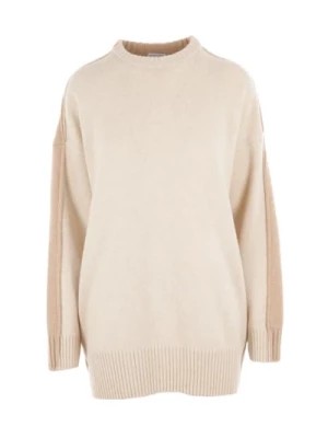 Zdjęcie produktu Jasny i ciemny beżowy sweter z wełny Bottega Veneta