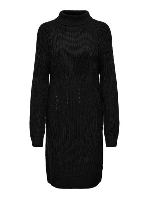 Zdjęcie produktu JDY Sukienka dzianinowa w kolorze czarnym z golfem rozmiar: XL