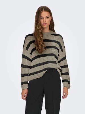 Zdjęcie produktu JDY Sweter w kolorze beżowo-czarnym rozmiar: XS