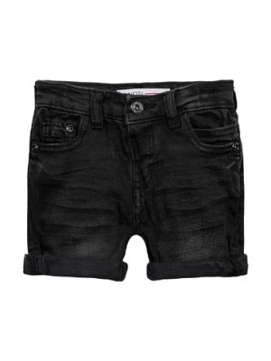 Zdjęcie produktu Jeansowe szorty z podwinięta nogawką dla chłopca - czarne Minoti