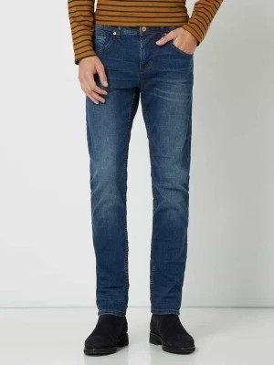 Zdjęcie produktu Jeansy o kroju straight fit z naszywką z logo model ‘Aedan’ Tom Tailor Denim