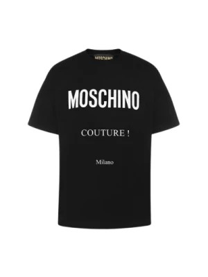 Zdjęcie produktu Jednokolorowa koszulka z logo Moschino