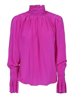 Zdjęcie produktu Jedwabna bluzka w różowym kolorze Crida Milano