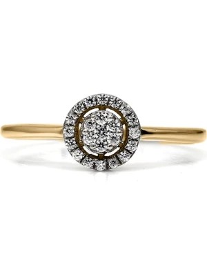 Zdjęcie produktu Jewellery of India Złoty pierścionek z diamentami rozmiar: 50