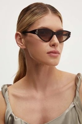Zdjęcie produktu Jimmy Choo okulary przeciwsłoneczne damskie kolor brązowy 0JC5019