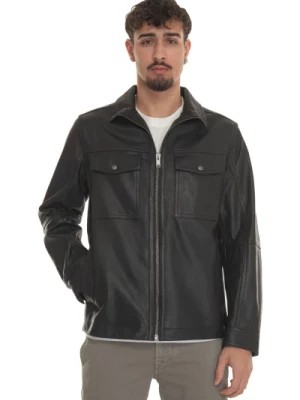 Zdjęcie produktu Jonova1 leather harrington jacket Boss