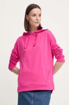 Zdjęcie produktu Joop! bluza damska kolor różowy z kapturem gładka