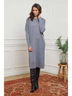 Zdjęcie produktu Joséfine Sukienka "Ginan" w kolorze jasnoszarym rozmiar: XL