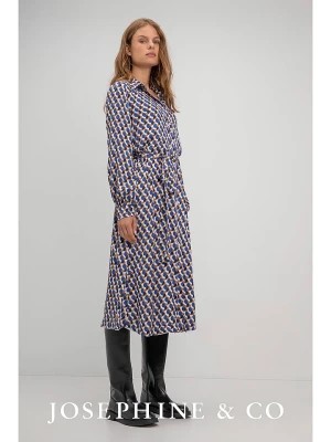Zdjęcie produktu Josephine & Co Sukienka "Suzette" w kolorze niebiesko-beżowym rozmiar: 46