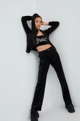 Zdjęcie produktu Juicy Couture spodnie dresowe damskie kolor czarny z aplikacją