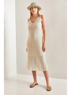 Zdjęcie produktu Jumeon Sukienka w kolorze beżowym rozmiar: onesize