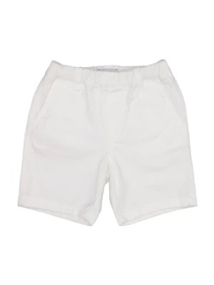 Zdjęcie produktu Junior Białe Bawełniane Spodnie z Monogramem Emporio Armani