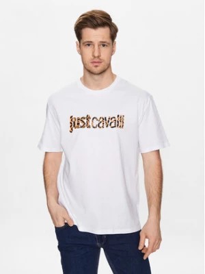 Zdjęcie produktu Just Cavalli T-Shirt 74OBHG02 Biały Regular Fit