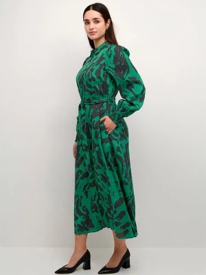 Zdjęcie produktu Kaffe Sukienka "Pollie" w kolorze zielono-czarnym rozmiar: 34