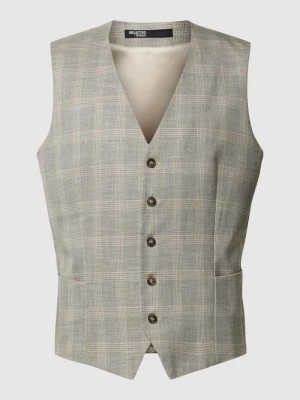 Zdjęcie produktu Kamizelka o kroju slim fit ze wzorem w kratę glencheck model ‘NEIL’ Selected Homme