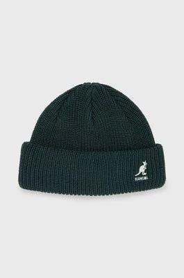 Zdjęcie produktu Kangol czapka kolor zielony z grubej dzianiny