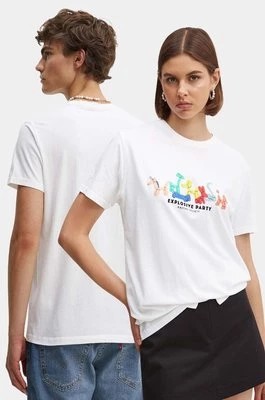 Zdjęcie produktu Kaotiko t-shirt bawełniany kolor biały z nadrukiem AP013-01-G002